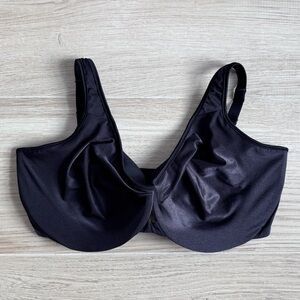 Lilyette Full Coverage Minimizer Plunge into Comfort 0904 Black Bra 40DDD